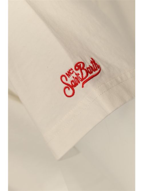 T-shirt Arnott in cotone con ricamo Moglie in vacanza, inizia la danza Mc2 Saint Barth | ARN000100648I